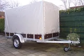 Aanhanger enkelasser met huif ongeremd Maximaal gewicht aanhanger: 750 kg Uitvoering: Ongeremd